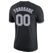 Загрузить изображение в средство просмотра галереи, Custom Black Gray-Purple Performance T-Shirt
