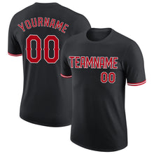 Загрузить изображение в средство просмотра галереи, Custom Black Red-White Performance T-Shirt

