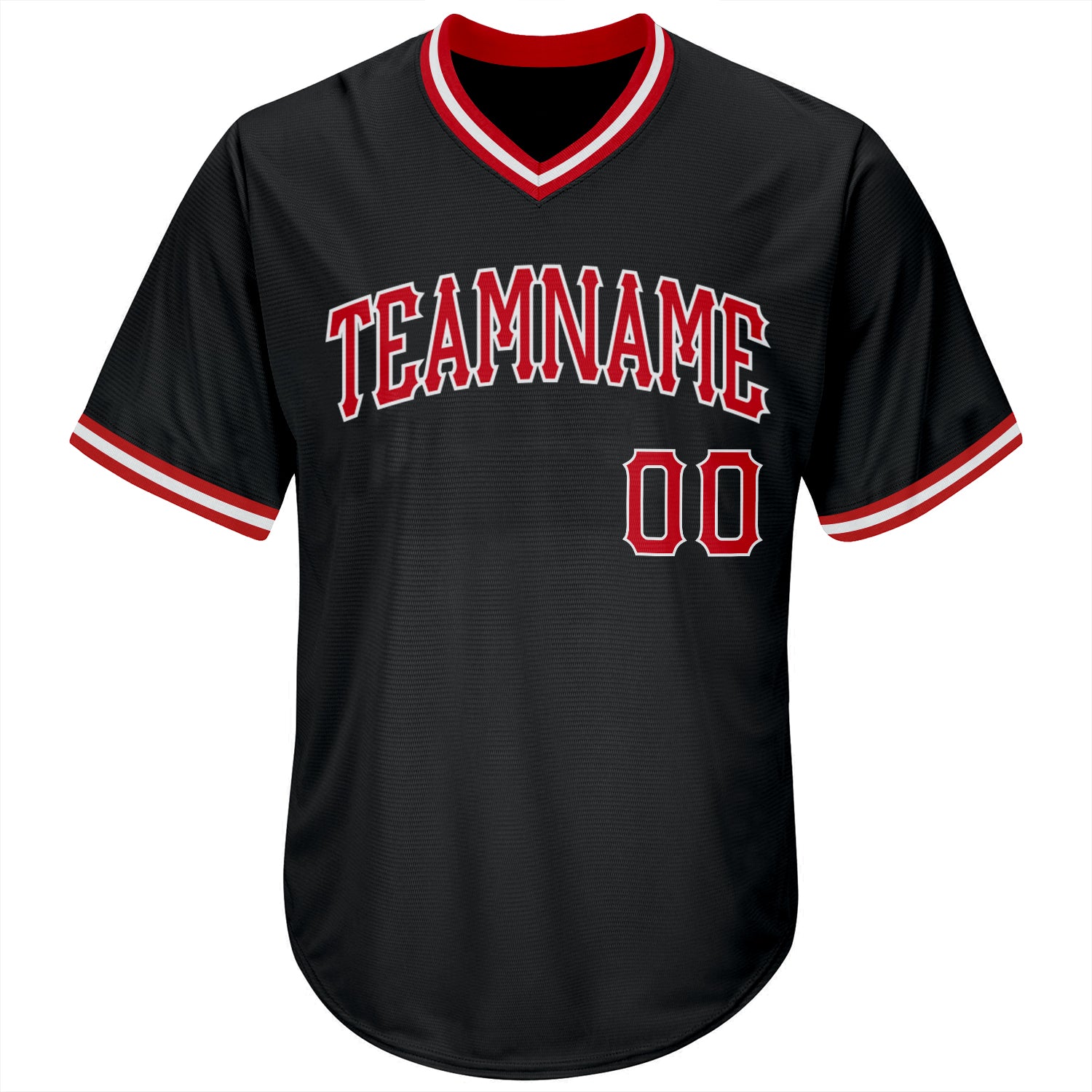 Sale Build White Baseball Authentic Black Throwback Shirt Red –  CustomJerseysPro