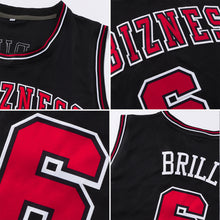 Load image into Gallery viewer, Custom Black White-Purple Authentic Throwback Basketball Jersey
