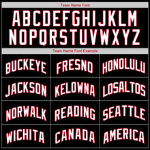 Load image into Gallery viewer, Custom Black White-Red Authentic Throwback Basketball Jersey
