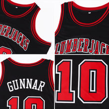 Laden Sie das Bild in den Galerie-Viewer, Custom Black Red-White Authentic Throwback Basketball Jersey
