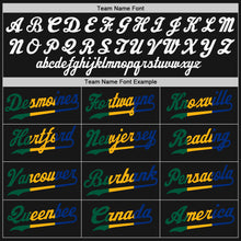 Load image into Gallery viewer, Custom Black Black-Royal Authentic Split Fashion Baseball Jersey
