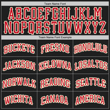 Load image into Gallery viewer, Custom Black Red-Cream Authentic Throwback Basketball Jersey
