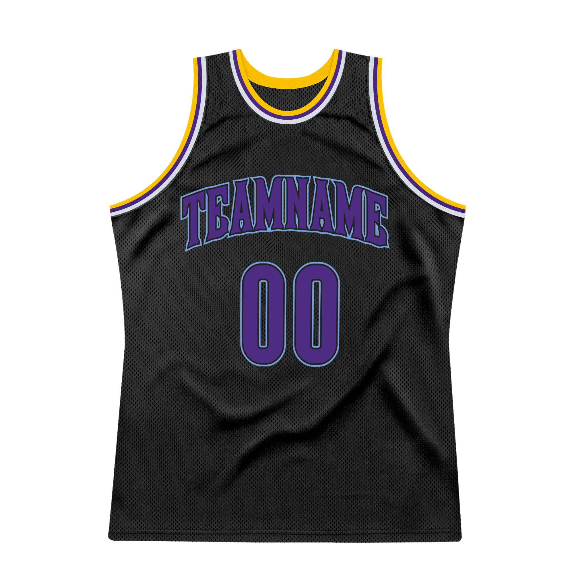 Sale Build Light Blue Basketball Authentic Black Throwback Jersey Purple –  CustomJerseysPro