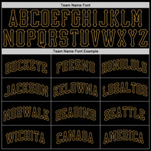 Загрузить изображение в средство просмотра галереи, Custom Black Black-Old Gold Authentic Skull Fashion Baseball Jersey
