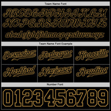 Загрузить изображение в средство просмотра галереи, Custom Black Black-Old Gold Authentic Skull Fashion Baseball Jersey
