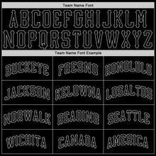 Загрузить изображение в средство просмотра галереи, Custom Black Black-Gray Authentic Skull Fashion Baseball Jersey
