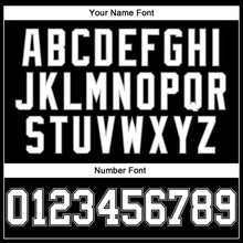 Load image into Gallery viewer, Custom Black White-Gray Mesh Authentic Throwback Football Jersey
