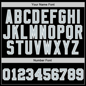 Custom Black Gray-White Authentic Baseball Jersey