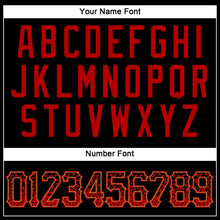 Load image into Gallery viewer, Custom Black Red-Old Gold Authentic Drift Fashion Baseball Jersey
