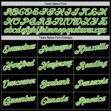 Load image into Gallery viewer, Custom Stitched Black Neon Green-White Sports Pullover Sweatshirt Hoodie
