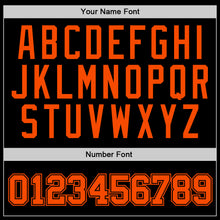 Load image into Gallery viewer, Custom Stitched Black Orange Sports Pullover Sweatshirt Hoodie
