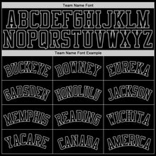 Загрузить изображение в средство просмотра галереи, Custom Black Black-Gray 3D Monster Authentic Baseball Jersey
