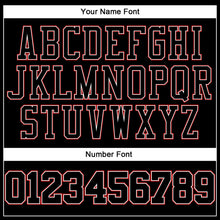 Charger l&#39;image dans la galerie, Custom Black Red Pinstripe Black-White Authentic Basketball Jersey
