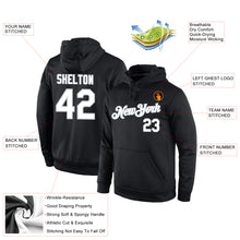 Загрузить изображение в средство просмотра галереи, Custom Stitched Black White-Silver Sports Pullover Sweatshirt Hoodie
