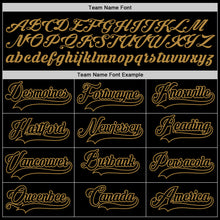 Загрузить изображение в средство просмотра галереи, Custom Black Black-Old Gold Authentic Baseball Jersey
