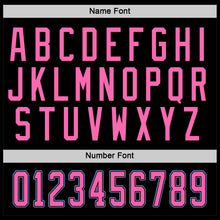Load image into Gallery viewer, Custom Black Pink-Light Blue Hockey Jersey
