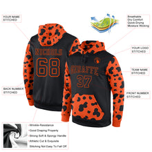 Laden Sie das Bild in den Galerie-Viewer, Custom Stitched Black Black-Orange Sports Pullover Sweatshirt Hoodie
