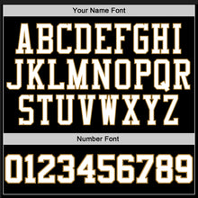 Load image into Gallery viewer, Custom Stitched Black White-Orange Sports Pullover Sweatshirt Hoodie

