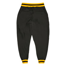 Load image into Gallery viewer, Custom Black Black-Gold Sports Pants
