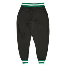 Laden Sie das Bild in den Galerie-Viewer, Custom Black Kelly Green-White Sports Pants

