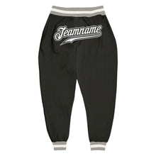 Laden Sie das Bild in den Galerie-Viewer, Custom Black White-Gray Sports Pants
