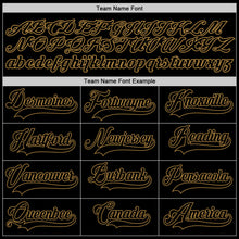 Загрузить изображение в средство просмотра галереи, Custom Black Black-Old Gold Authentic Baseball Jersey
