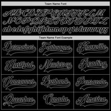 Загрузить изображение в средство просмотра галереи, Custom Black Black-Gray Authentic Baseball Jersey
