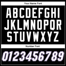 Laden Sie das Bild in den Galerie-Viewer, Custom Black White-Purple Authentic Baseball Jersey
