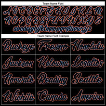 Charger l&#39;image dans la galerie, Custom Black Black-Orange Authentic Baseball Jersey

