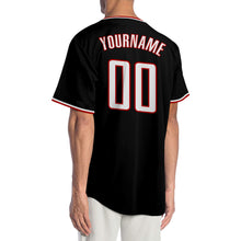 Laden Sie das Bild in den Galerie-Viewer, Custom Black White-Red Authentic Baseball Jersey
