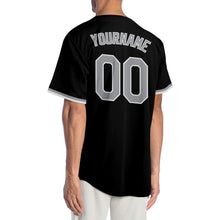 Laden Sie das Bild in den Galerie-Viewer, Custom Black Gray-White Authentic Baseball Jersey

