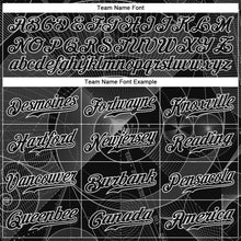 Load image into Gallery viewer, Custom Black Black-White 3D Pattern Design Geometry Authentic Baseball Jersey
