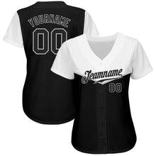 Загрузить изображение в средство просмотра галереи, Custom Black Black-Gray 3D Pattern Design Multicolor Authentic Baseball Jersey
