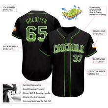 Laden Sie das Bild in den Galerie-Viewer, Custom Black Neon Green-White Authentic Drift Fashion Baseball Jersey

