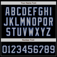Load image into Gallery viewer, Custom Black Gray-Royal Authentic Baseball Jersey
