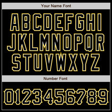 Загрузить изображение в средство просмотра галереи, Custom Black Black-Gold Authentic Baseball Jersey
