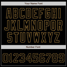 Загрузить изображение в средство просмотра галереи, Custom Black Black-Old Gold Authentic Baseball Jersey

