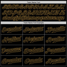 Загрузить изображение в средство просмотра галереи, Custom Black Black-Old Gold Authentic Baseball Jersey
