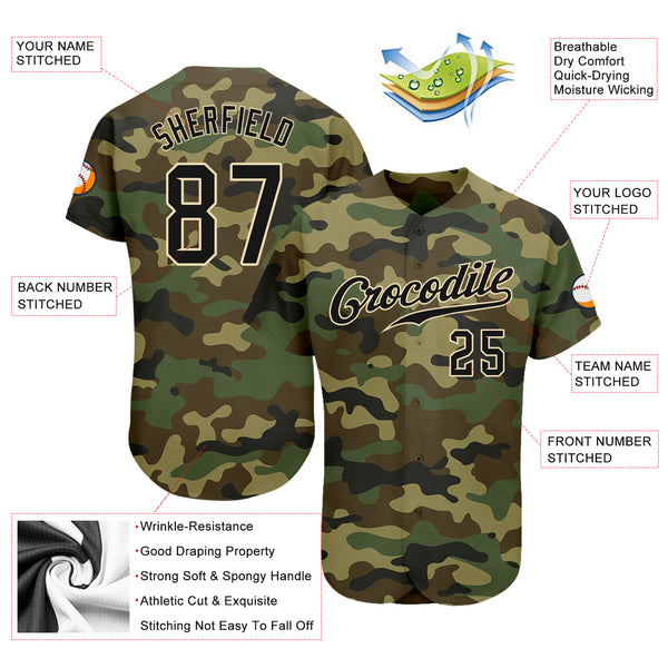 Cheap Custom Olive Camo Black-Cream Salute To Service Hockey Jersey Free  Shipping – CustomJerseysPro