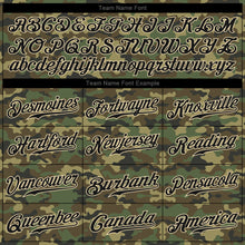 Laden Sie das Bild in den Galerie-Viewer, Custom Camo Black-City Cream Authentic Salute To Service Baseball Jersey
