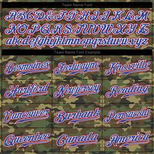 Load image into Gallery viewer, Custom Camo Royal-Red Authentic Salute To Service Baseball Jersey
