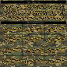 Load image into Gallery viewer, Custom Camo Navy-Gold Authentic Salute To Service Baseball Jersey
