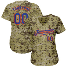Laden Sie das Bild in den Galerie-Viewer, Custom Camo Royal-Orange Authentic Salute To Service Baseball Jersey
