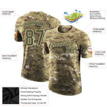 Load image into Gallery viewer, Custom Camo Olive-Cream Performance Salute To Service T-Shirt
