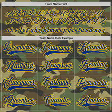Charger l&#39;image dans la galerie, Custom Camo Royal-Gold Salute To Service Hockey Jersey
