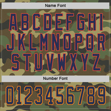 Charger l&#39;image dans la galerie, Custom Camo Navy-Orange Salute To Service Hockey Jersey
