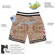 Load image into Gallery viewer, Custom Camo White-Black Authentic Salute To Service Basketball Shorts
