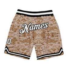 Load image into Gallery viewer, Custom Camo White-Black Authentic Salute To Service Basketball Shorts
